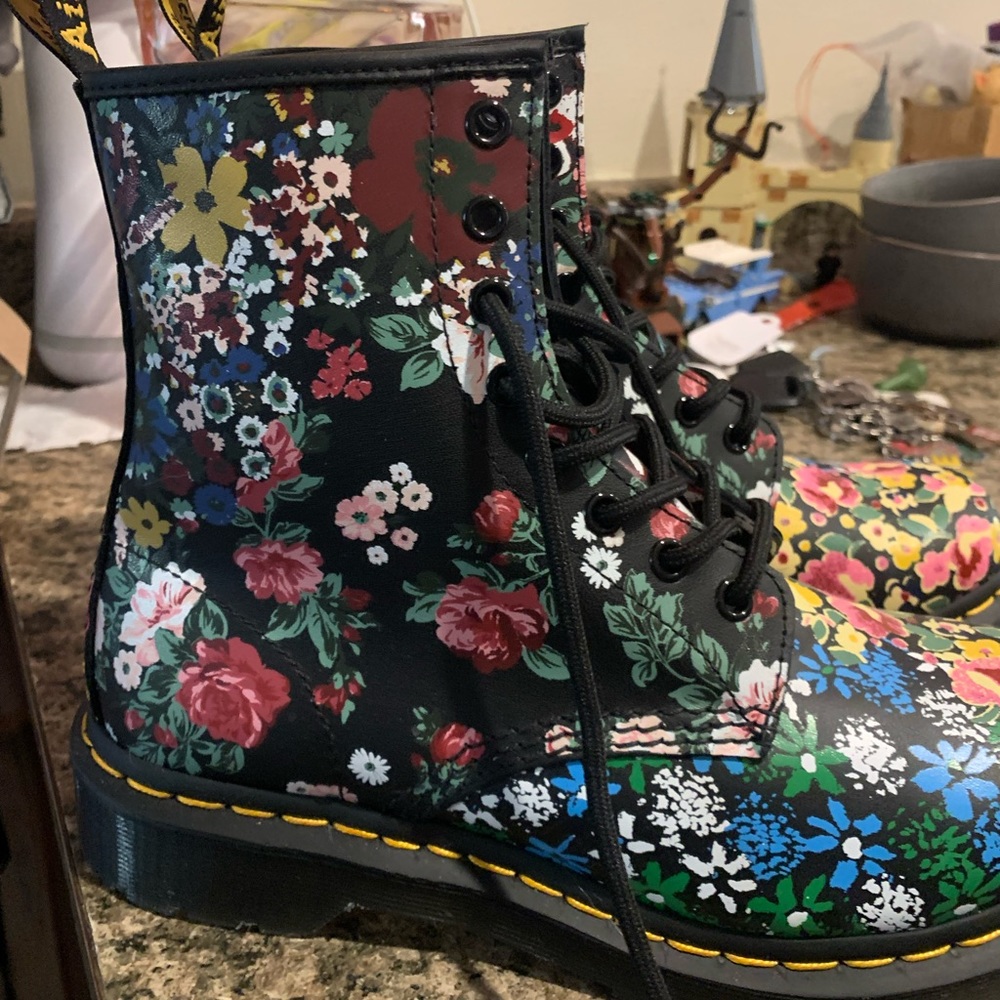 Floral Doc Martens NWOT